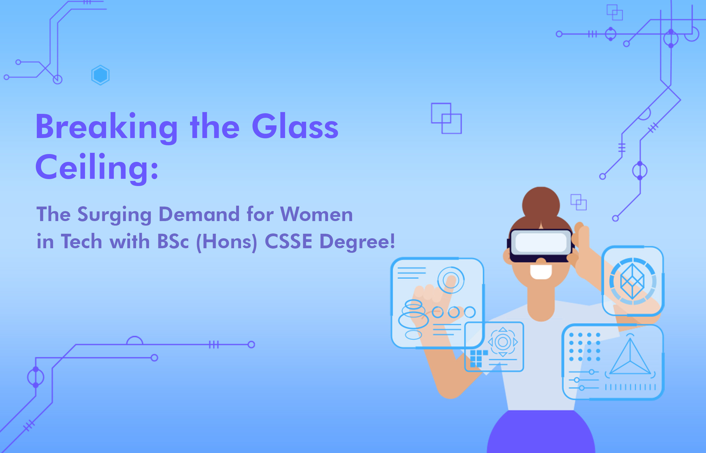 Breaking the Glass Ceiling The Surging Demand for Women in Tech with a BSc (Hons) CS & SE Degree